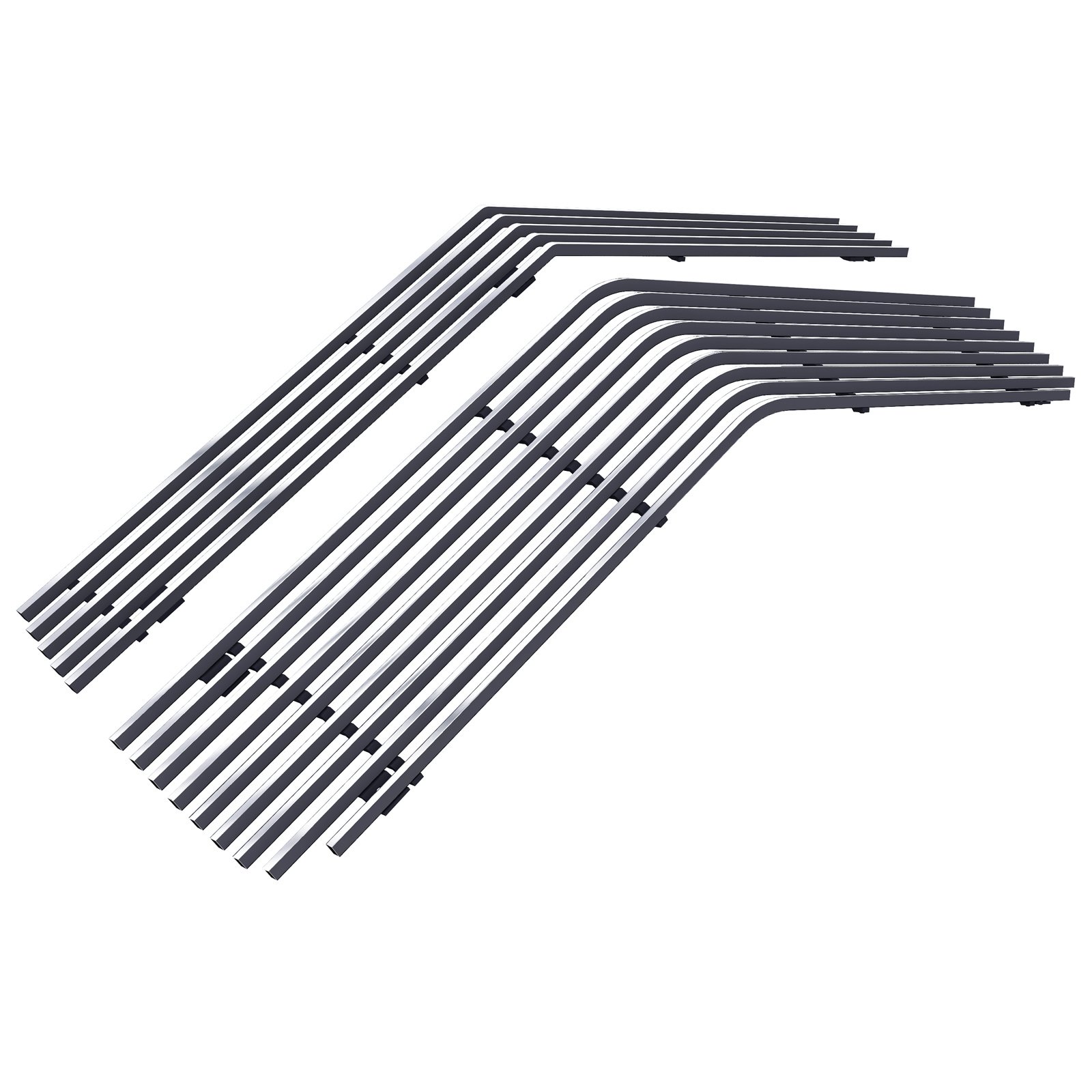 Fits 1978-1981 Chevy Camaro Main Upper + Lower Bumper Stainless Steel Billet Grille