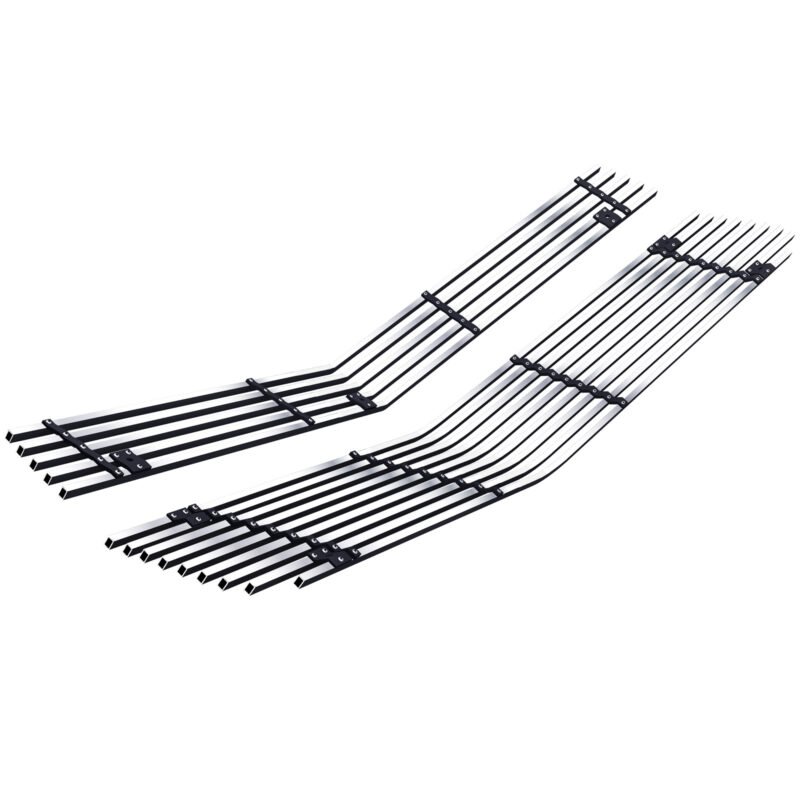 Fits 1978-1981 Chevy Camaro Main Upper + Lower Bumper Stainless Steel Billet Grille - Image 2