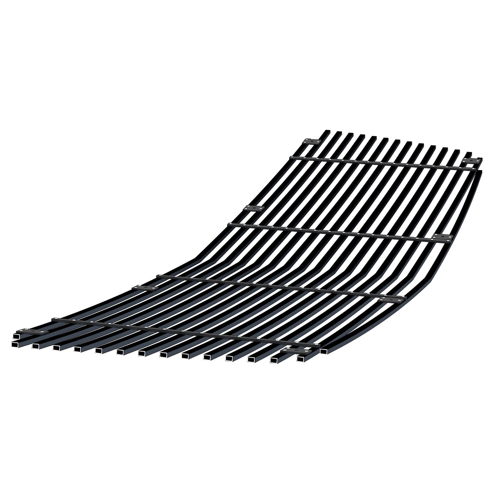 Fits 2007-2013 Chevy Avalanche /2007-2014 Chevy Suburban /2007-2014 Chevy Tahoe Not For Hybrid Main Upper Black Stainless Steel Billet Grille - Image 2