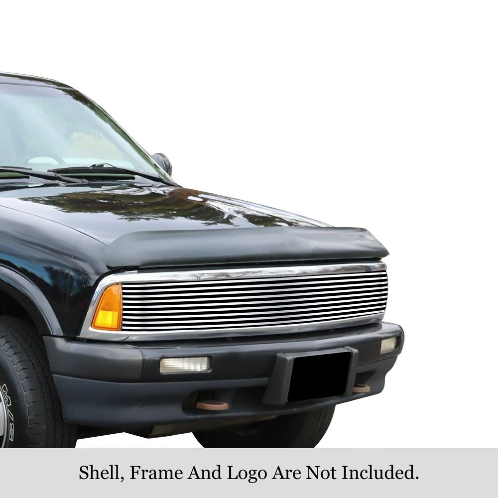 Fits 1994-1997 Chevy Blazer Phantom Grille With Sealed Beam/1994-1997 Chevy S-10 Main Upper Stainless Steel Billet Grille - Image 3