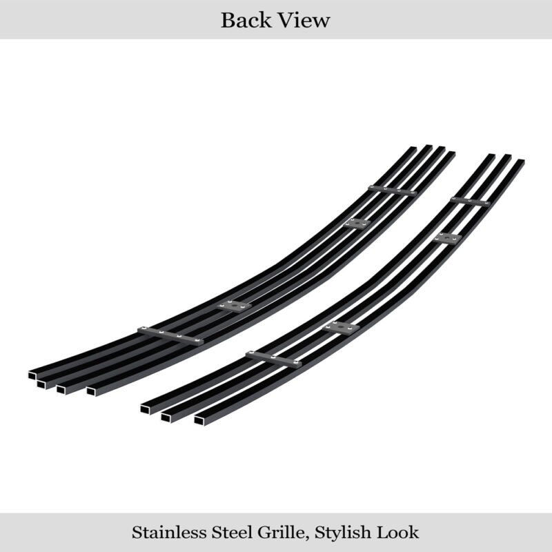 Fits 1998-2005 Chevy Blazer Criss Cross /1998-2004 Chevy S-10 Criss Cross Main Upper Black Stainless Steel Billet Grille - Image 2