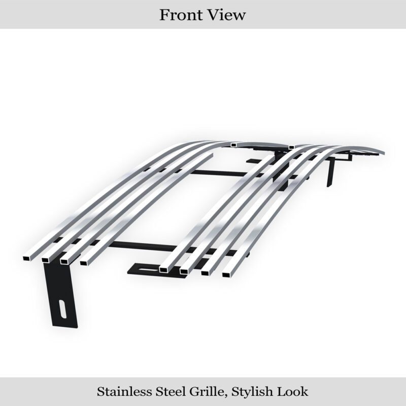 Fits 1998-2005 Chevy Blazer Horizontal Bar/1998-2004 Chevy S-10 Horizontal Bar Main Upper Stainless Steel Billet Grille