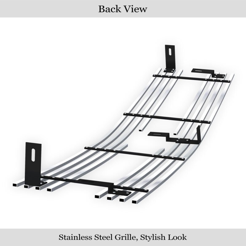 Fits 1998-2005 Chevy Blazer Horizontal Bar/1998-2004 Chevy S-10 Horizontal Bar Main Upper Stainless Steel Billet Grille - Image 2