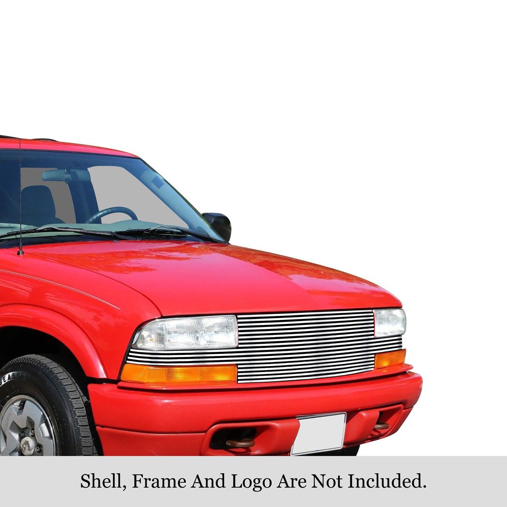 Fits 1998-2004 Chevy S-10 ( Full Face)/1998-2004 Chevy Blazer ( Full Face) Main Upper Stainless Steel Billet Grille - Image 3