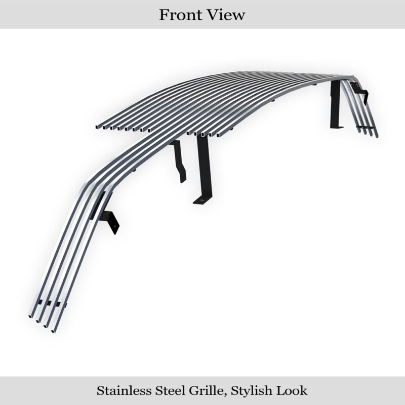 Fits 1998-2004 Chevy S-10 ( Full Face)/1998-2004 Chevy Blazer ( Full Face) Main Upper Stainless Steel Billet Grille