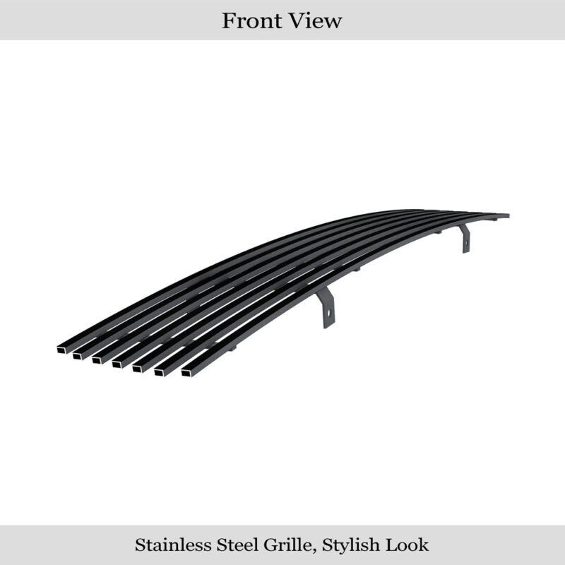 Fits 1991-1996 Chevy Caprice Main Upper Black Stainless Steel Billet Grille