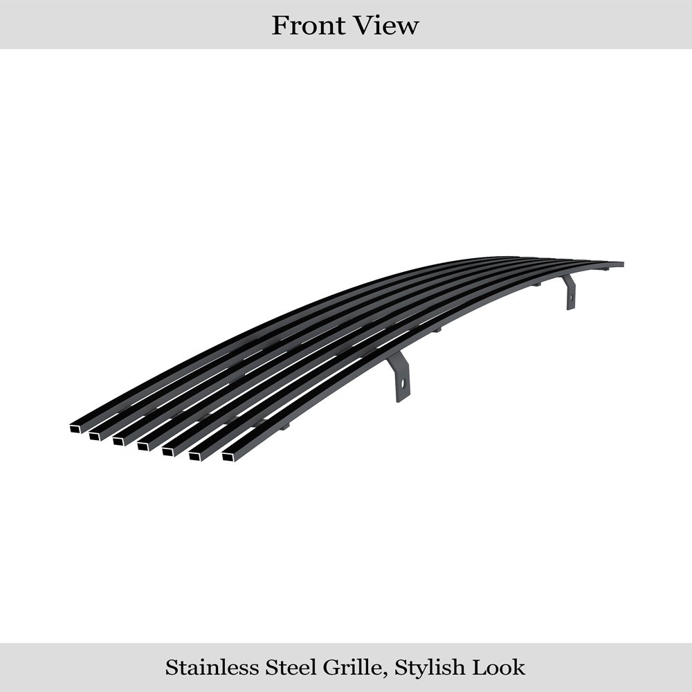 Fits 1991-1996 Chevy Caprice Main Upper Black Stainless Steel Billet Grille