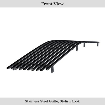 Fits 1986-1990 Chevy Caprice Main Upper Black Stainless Steel Billet Grille