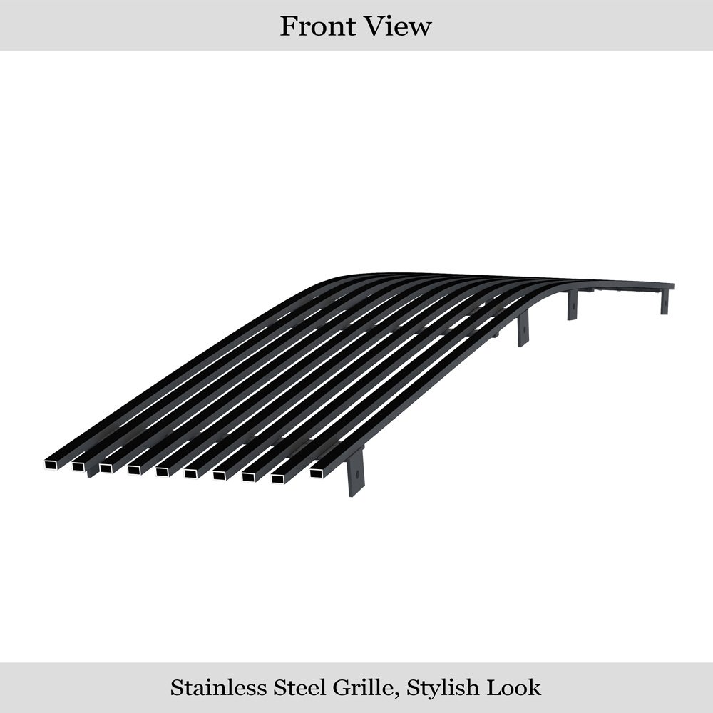 Fits 1986-1990 Chevy Caprice Main Upper Black Stainless Steel Billet Grille