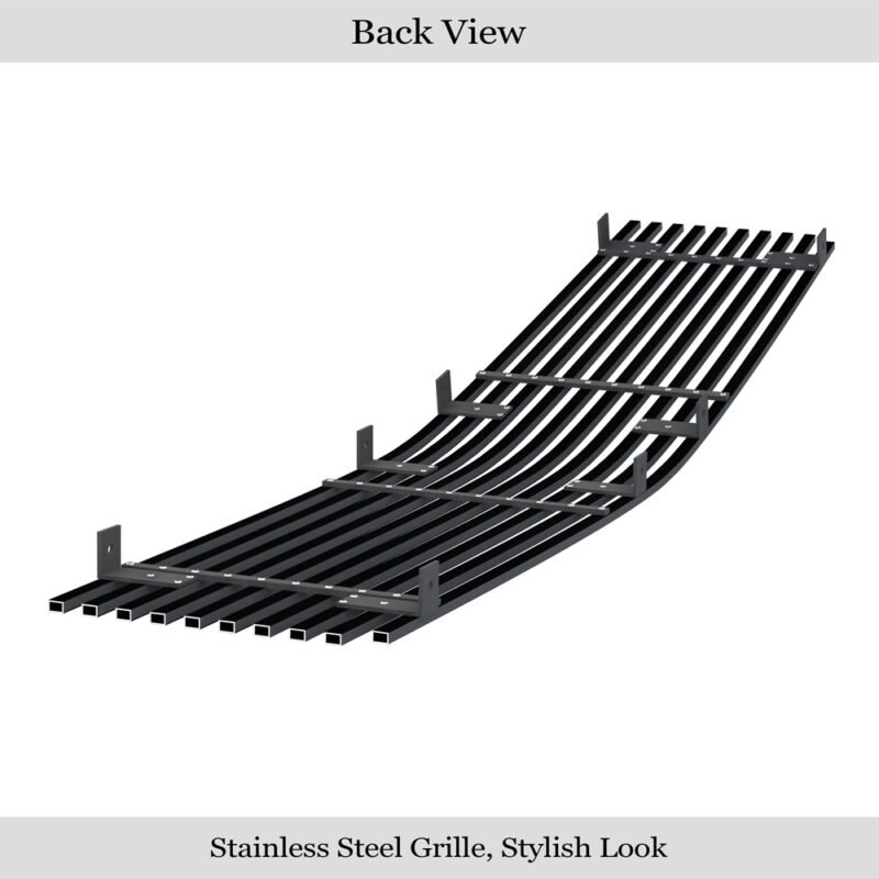 Fits 1986-1990 Chevy Caprice Main Upper Black Stainless Steel Billet Grille - Image 2