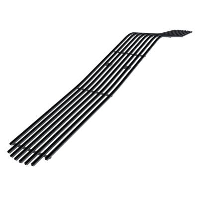 Fits 2009-2014 Dodge Challenger Phantom Main Upper Black Stainless Steel Billet Grille