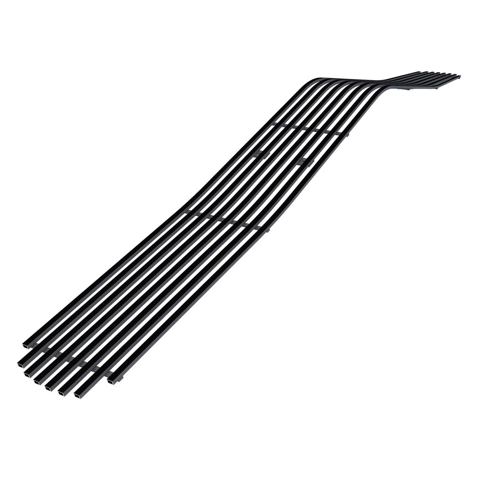 Fits 2009-2014 Dodge Challenger Phantom Main Upper Black Stainless Steel Billet Grille