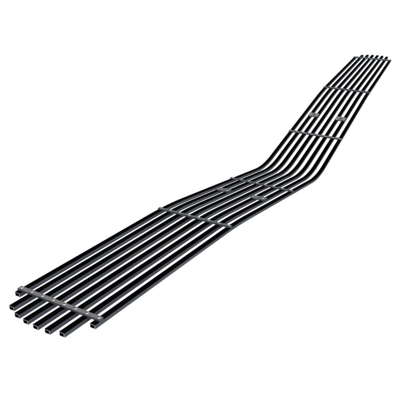 Fits 2009-2014 Dodge Challenger Phantom Main Upper Black Stainless Steel Billet Grille - Image 2