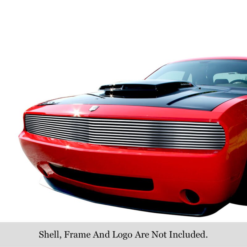 Fits 2009-2014 Dodge Challenger Phantom Main Upper Stainless Steel Billet Grille - Image 3