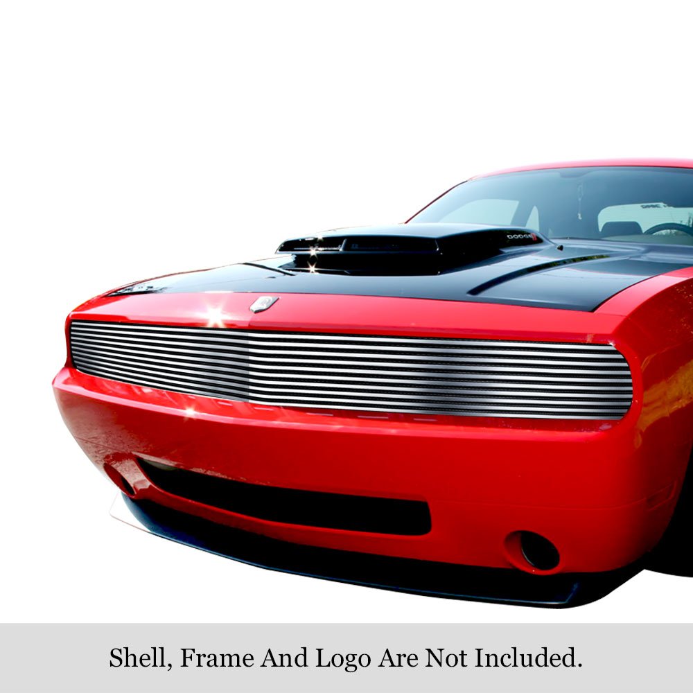 Fits 2009-2014 Dodge Challenger Phantom Main Upper Stainless Steel Billet Grille - Image 3