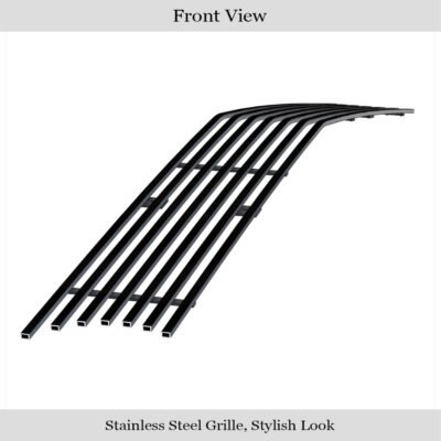 Fits 2015-2023 Dodge Challenger Main Upper Black Stainless Steel Billet Grille