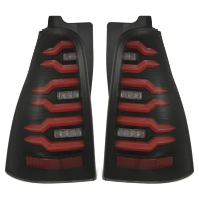 Fits 03-09 Toyota 4Runner LUXX-Series LED Tail Lights Black Red