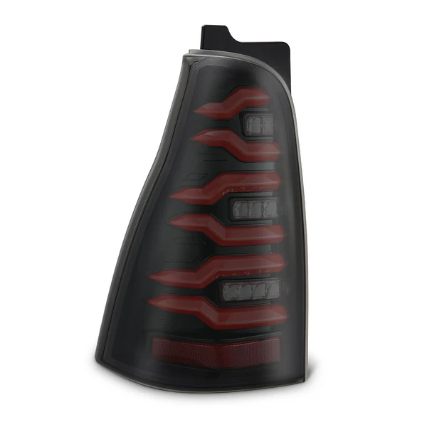 Fits 03-09 Toyota 4Runner LUXX-Series LED Tail Lights Black Red - Image 2