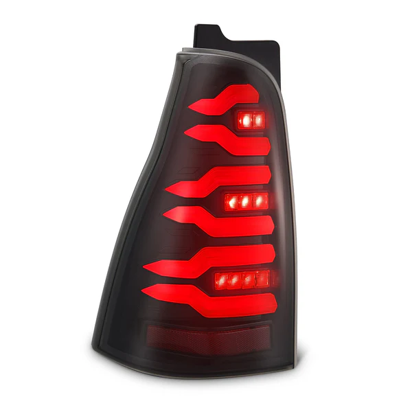 Fits 03-09 Toyota 4Runner LUXX-Series LED Tail Lights Black Red - Image 9