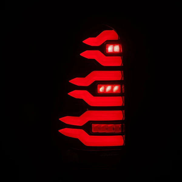 Fits 03-09 Toyota 4Runner LUXX-Series LED Tail Lights Black Red - Image 4