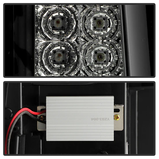 Fits Chevy Silverado 07-13 ( Does Not Fit 2010 Model With Dual Reverse Socket 921 Bulb ) Version 3 Light Bar LED Tail Lights - Black Smoke - Image 7