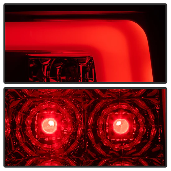 Fits Chevy Silverado 07-13 ( Does Not Fit 2010 Model With Dual Reverse Socket 921 Bulb ) Version 3 Light Bar LED Tail Lights - Black Smoke - Image 4