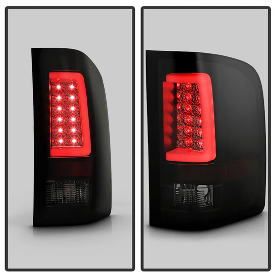 Fits Chevy Silverado 07-13 ( Does Not Fit 2010 Model With Dual Reverse Socket 921 Bulb ) Version 3 Light Bar LED Tail Lights - Black Smoke - Image 3