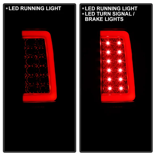 Fits Chevy Silverado 07-13 ( Does Not Fit 2010 Model With Dual Reverse Socket 921 Bulb ) Version 3 Light Bar LED Tail Lights - Black Smoke - Image 2