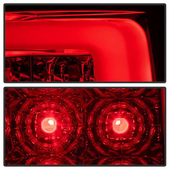 Fits Chevy Silverado 07-13 ( Does Not Fit 2010 Model With Dual Reverse Socket 921 Bulb ) Version 3 Light Bar LED Tail Lights - Red Clear - Image 4