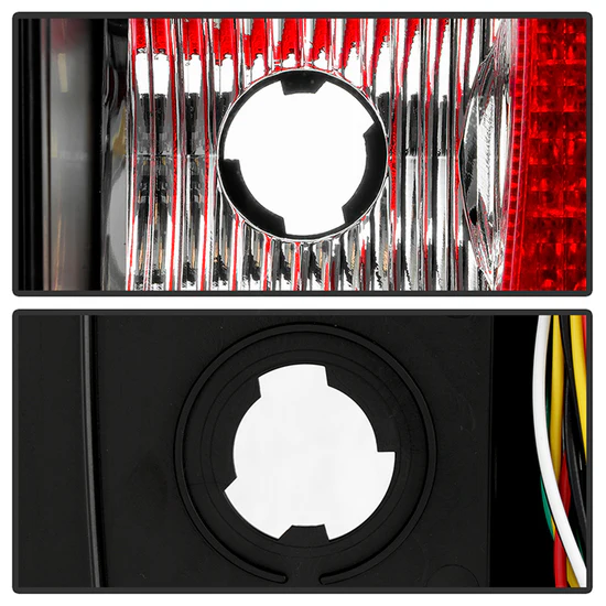 Fits Chevy Suburban/Tahoe 07-14 / GMC Yukon/Yukon Denali 07-14 ( 08-13 excluding Hybrid Models ) Version 2 - Light Bar LED Tail Lights - Black - Image 6