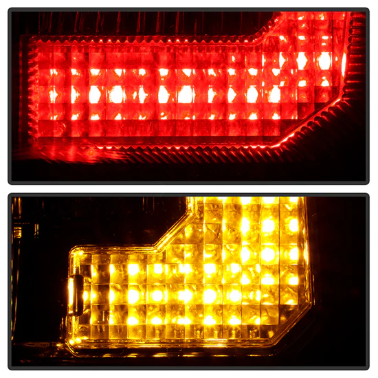 Fits Chevy Suburban/Tahoe 07-14 / GMC Yukon/Yukon Denali 07-14 ( 08-13 excluding Hybrid Models ) Version 2 - Light Bar LED Tail Lights - Black - Image 4