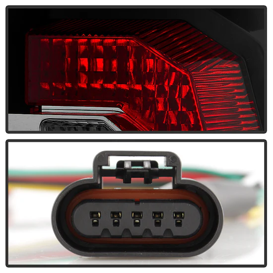 Fits Chevy Suburban/Tahoe 07-14 / GMC Yukon/Yukon Denali 07-14 ( 08-13 excluding Hybrid Models ) Version 2 - Light Bar LED Tail Lights - Black Smoke - Image 8