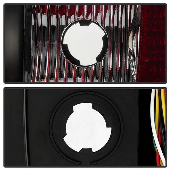 Fits Chevy Suburban/Tahoe 07-14 / GMC Yukon/Yukon Denali 07-14 ( 08-13 excluding Hybrid Models ) Version 2 - Light Bar LED Tail Lights - Black Smoke - Image 6