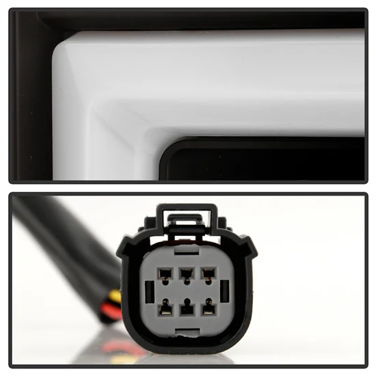 Fits ( Spyder ) Chevy Tahoe / Suburban 2021 - 2023 Halgen Model Only ( Not Compatible With Factory LED Model ) LED Tail Lights - Greeting Lights - LED White Light Bar Parking Light - Black - Image 8