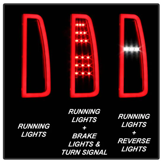 Fits ( Spyder ) Chevy Tahoe / Suburban 15-20 light bar LED Tail Lights - Black - Image 11