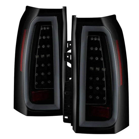 Fits ( Spyder ) Chevy Tahoe / Suburban 15-20 light bar LED Tail Lights - Black Smoke