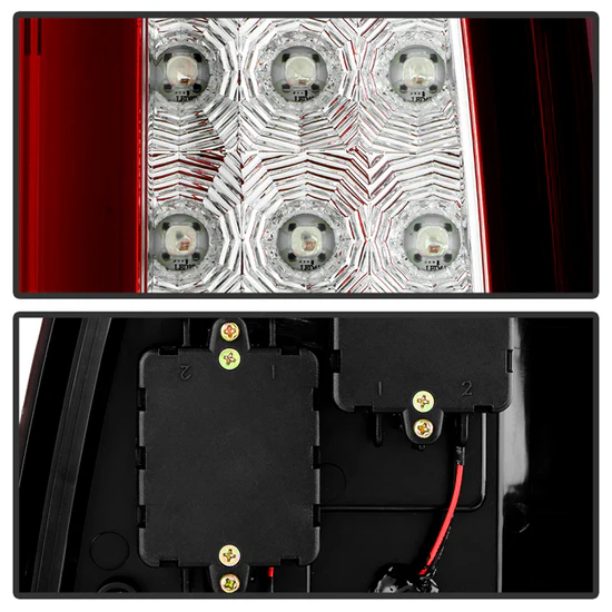 Fits ( Spyder ) Chevy Tahoe / Suburban 15-20 light bar LED Tail Lights - Red Clear - Image 7