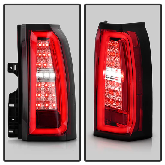 Fits ( Spyder ) Chevy Tahoe / Suburban 15-20 light bar LED Tail Lights - Red Clear - Image 3
