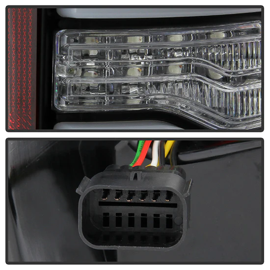 Fits ( Spyder ) Dodge Ram 1500 2019-2020 Halogen Model ( Do Not Fit Factory LED Model ) LED Tail Light - Sequential Turn Signal - Black - Image 7