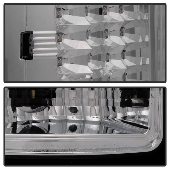 Fits GMC Sierra 1500 07-13 2500HD/3500HD 07-14 (does not fit 3500HD Dually Models) LED Tail Lights - Chrome - Image 6