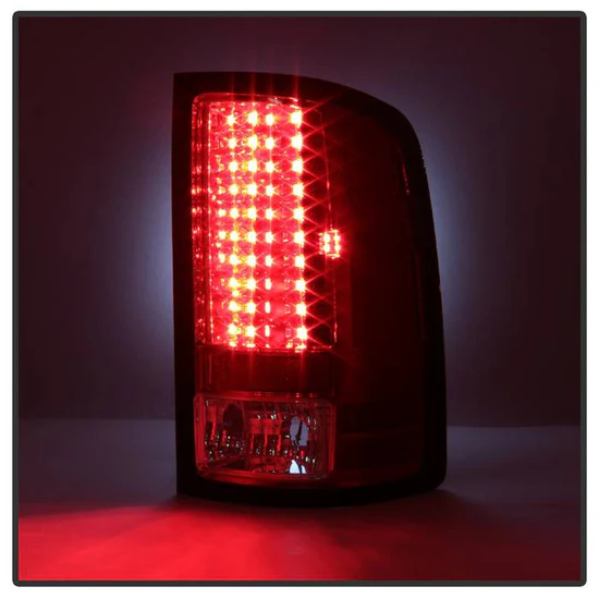 Fits GMC Sierra 1500 07-13 2500HD/3500HD 07-14 (does not fit 3500HD Dually Models) LED Tail Lights - Red Clear - Image 3