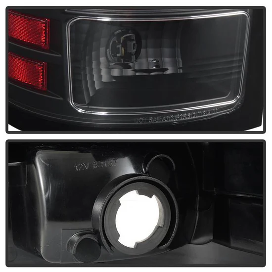Fits GMC Sierra 1500 07-13 2500HD/3500HD 07-14 (does not fit 3500HD Dually Models) Version 2 Light Bar LED Tail Lights - Black - Image 6