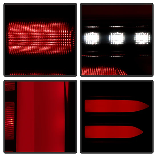 Fits ( Spyder ) GMC Sierra 2019-2020 1500 LED Model Only ( Not Compatible With Incandescent Bulb Model ) LED Tail Lights - Black Smoke - Image 7