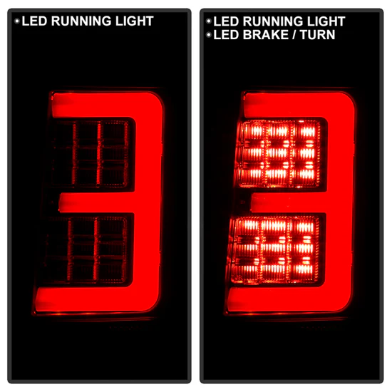 Fits ( Spyder ) Jeep Grand Cherokee 07-10 Light Bar LED Tail Lights - Black Smoke - Image 2