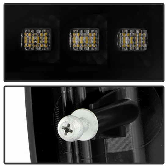 Fits ( Spyder ) Jeep Grand Cherokee 99-04 Light Bar LED Tail Lights Version 3 - Black Smoke - Image 6