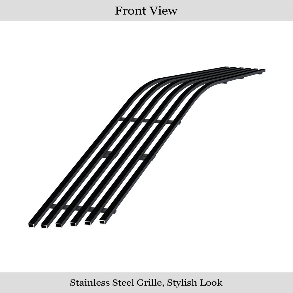 Fits 2006-2010 Chevy Corvette C6 Lower Bumper Black Stainless Steel Billet Grille