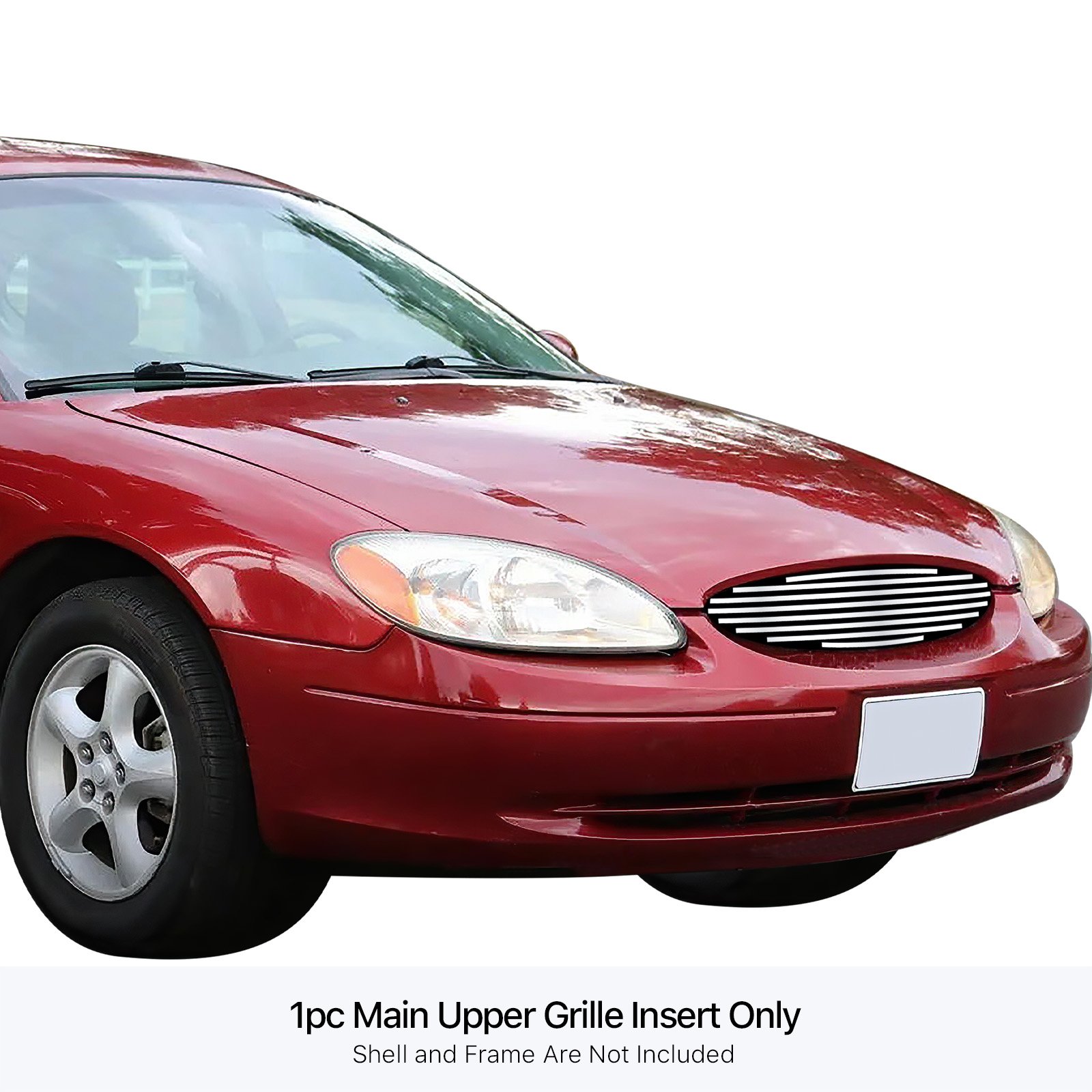 Fits 2000-2003 Ford Taurus Main Upper Stainless Steel Billet Grille - Image 3