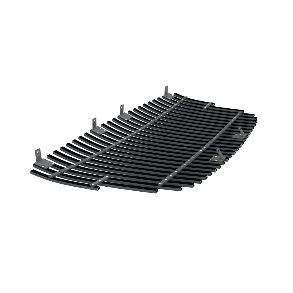 Fits 2004-2006 Kia Amanti Main Upper Black Stainless Steel Billet Grille - Image 2