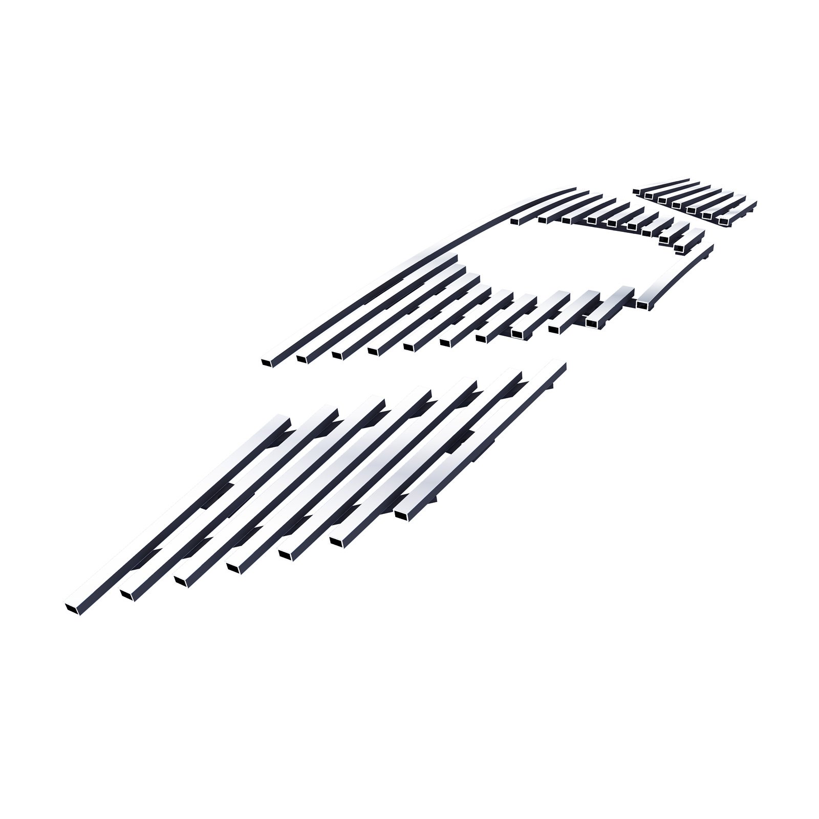 Fits 2014-2016 Nissan Rogue Main Upper Stainless Steel Billet Grille