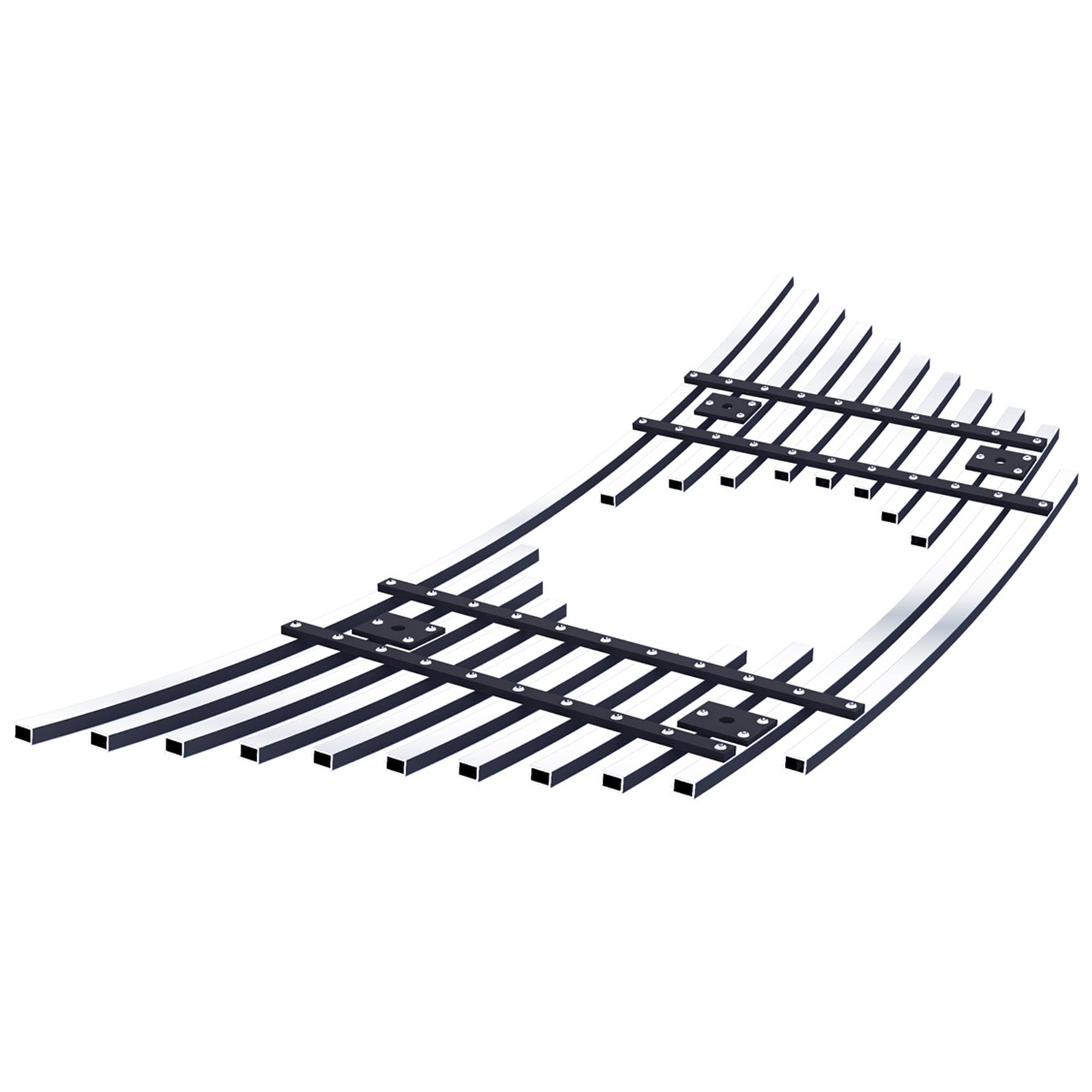 Fits 2017-2020 Nissan Rogue Main Upper Stainless Steel Billet Grille - Image 2